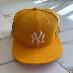 New Era Yellow Cap with White Logo